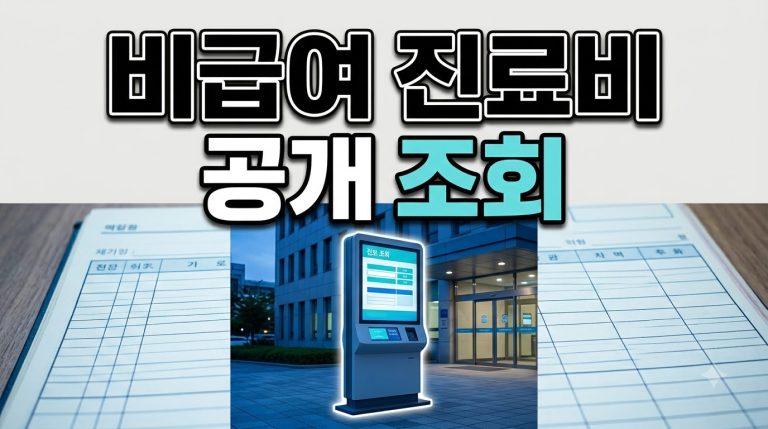 비급여 진료비 조회하는 법 — 심평원 공개 데이터 활용
