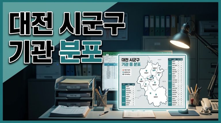 대전 시군구 의료기관 수 순위 — 데이터 기준 분포
