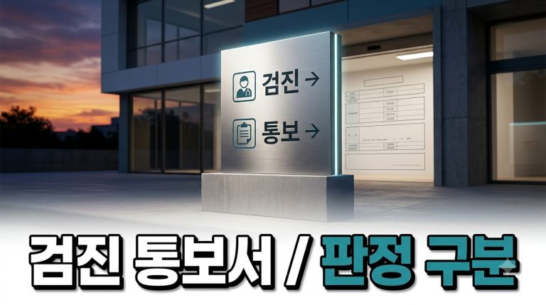 건강검진 결과 통보서 읽는 법 — 판정 구분과 사후관리