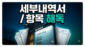 진료비 세부내역서 항목 해독법 — 급여·비급여 구분 보기 (2026)
