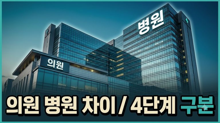 의료기관 종별 차이 — 의원·병원·종합·상급종합