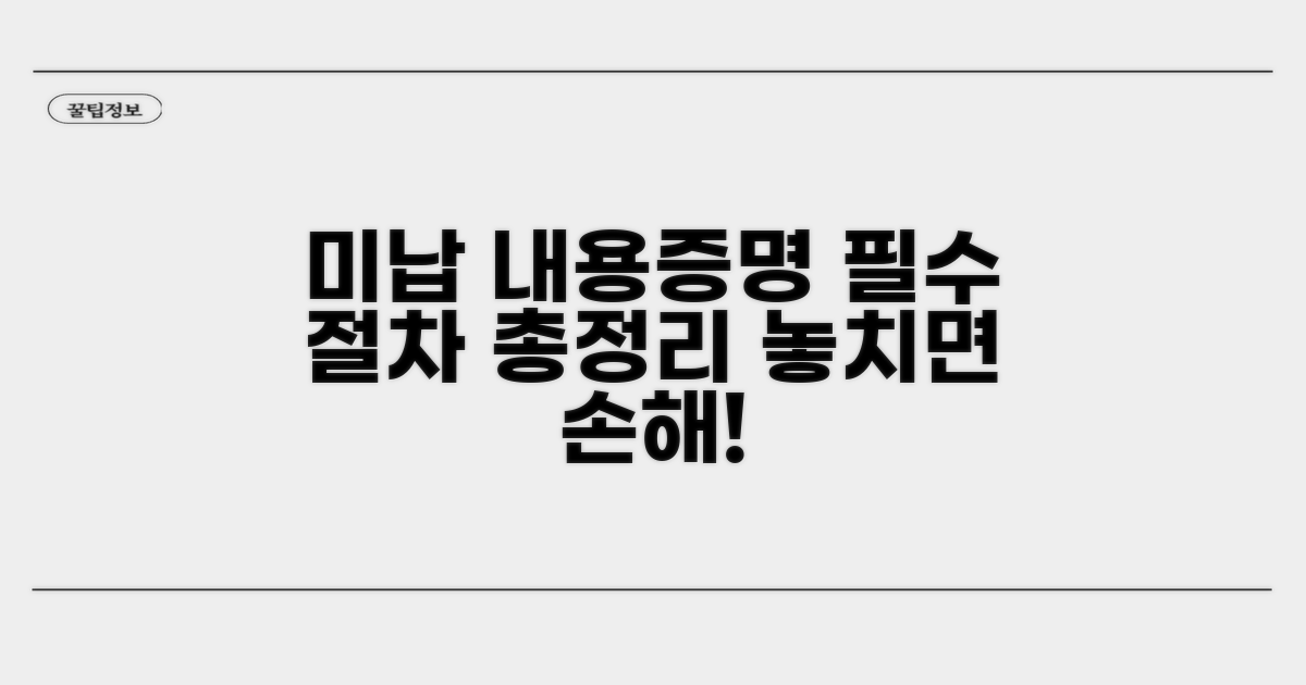 임대료 미납 내용증명 발송 절차