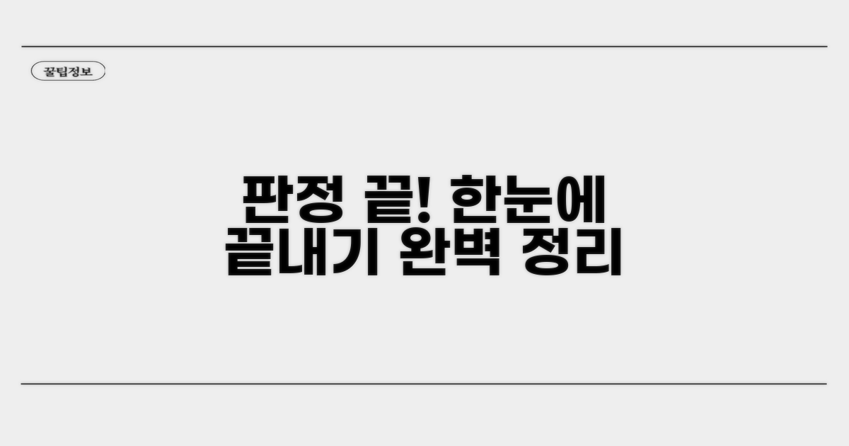 판정 절차 한눈에 보기