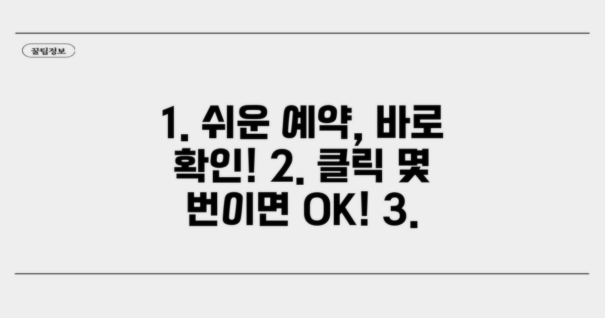 간편 예약 절차 안내
