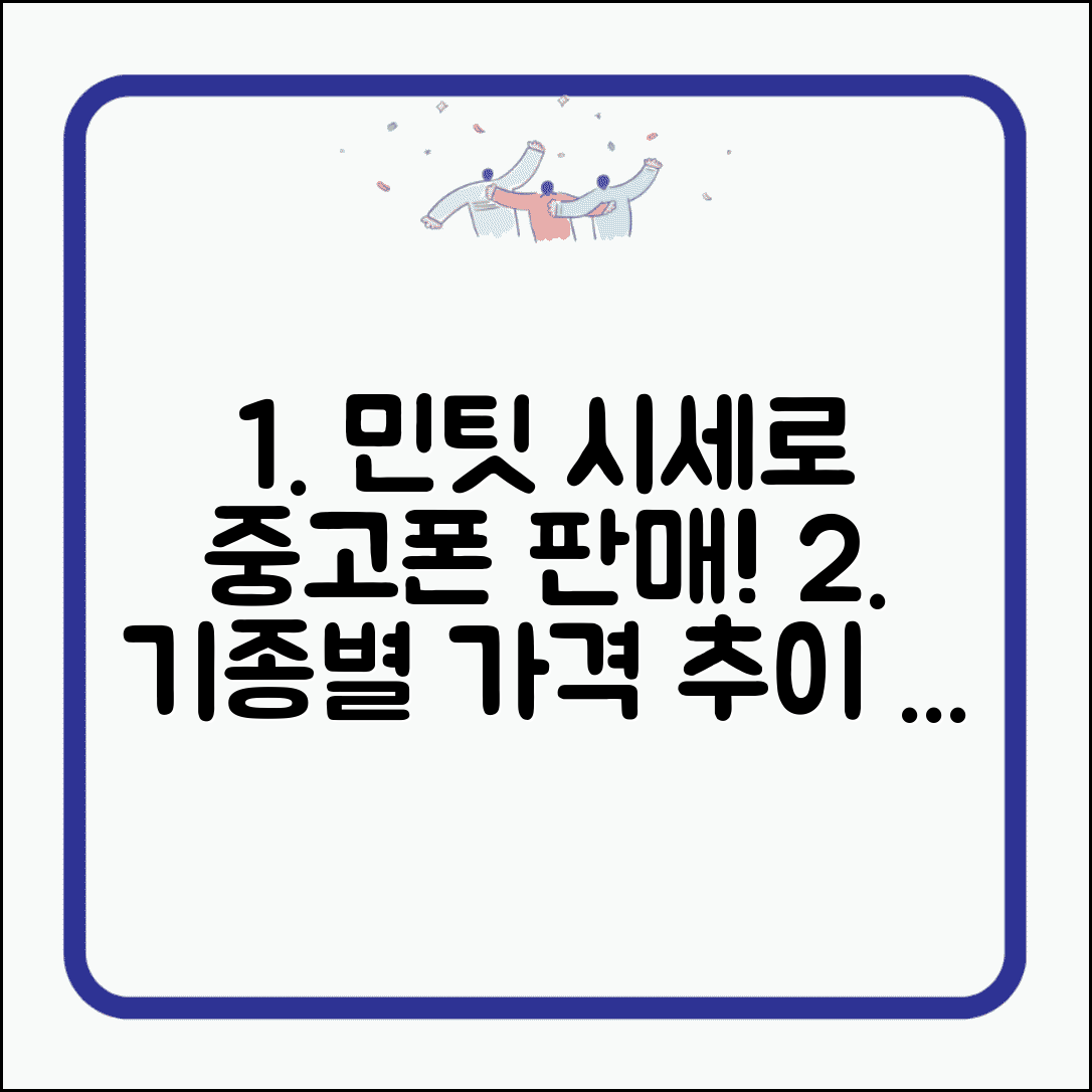 민팃 시세조회 중고폰 판매 전략 | 기종별 가격 변동 추이 및 팁
