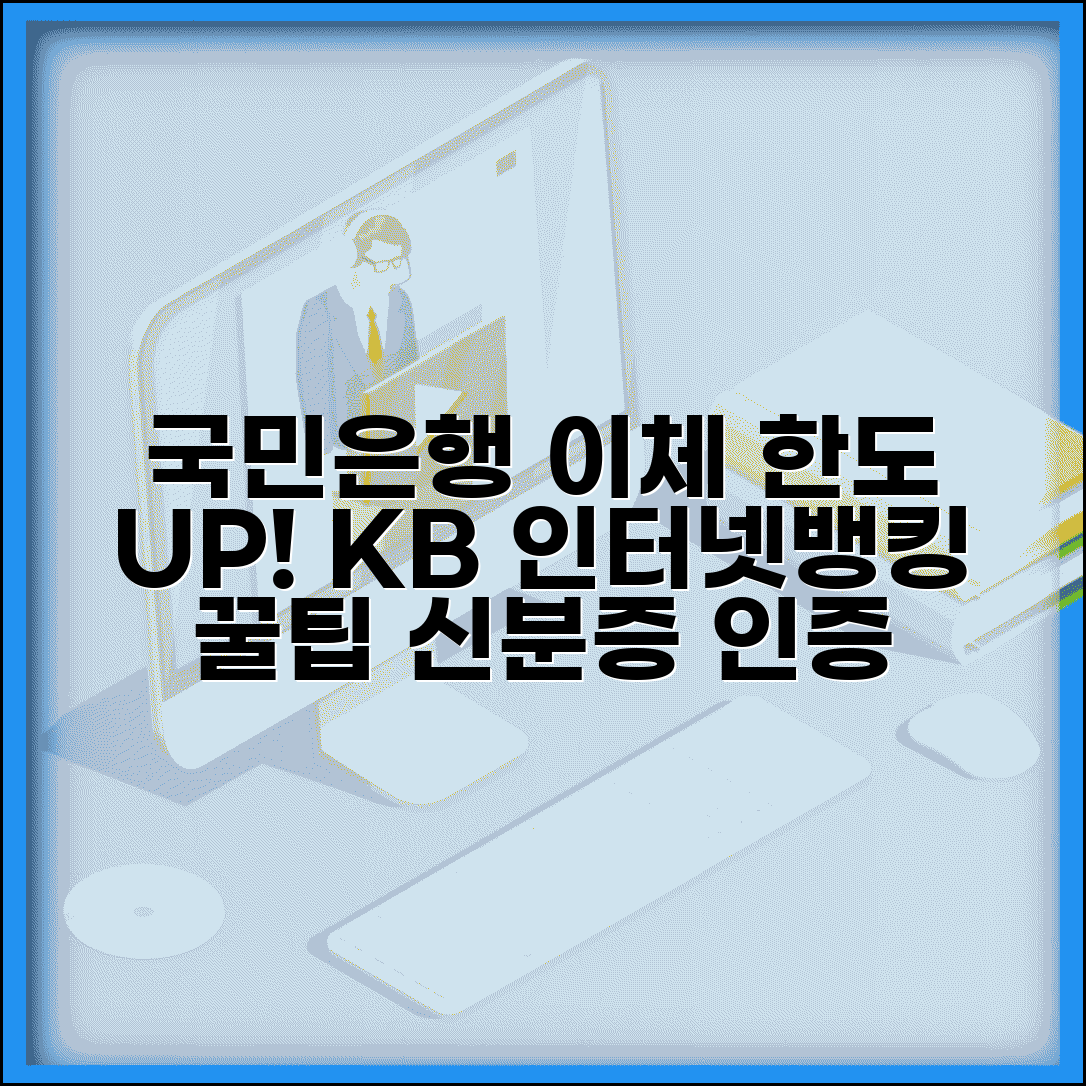 국민은행 이체한도 증액 | KB국민은행 한도 변경 | 인터넷뱅킹 증액 신청 | 신분증 인증 절차