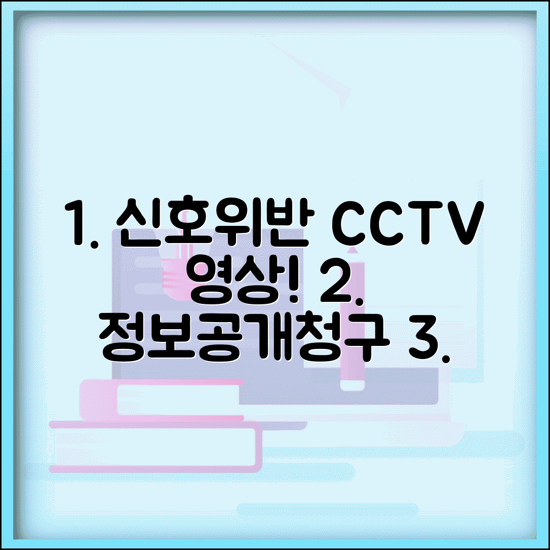 신호위반 CCTV 영상 확인하고 싶을때 | 정보공개청구 신청법