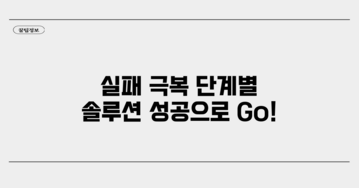 실패 해결, 단계별 실행 가이드