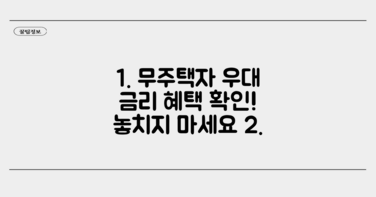 무주택자 우대 금리 확인하기