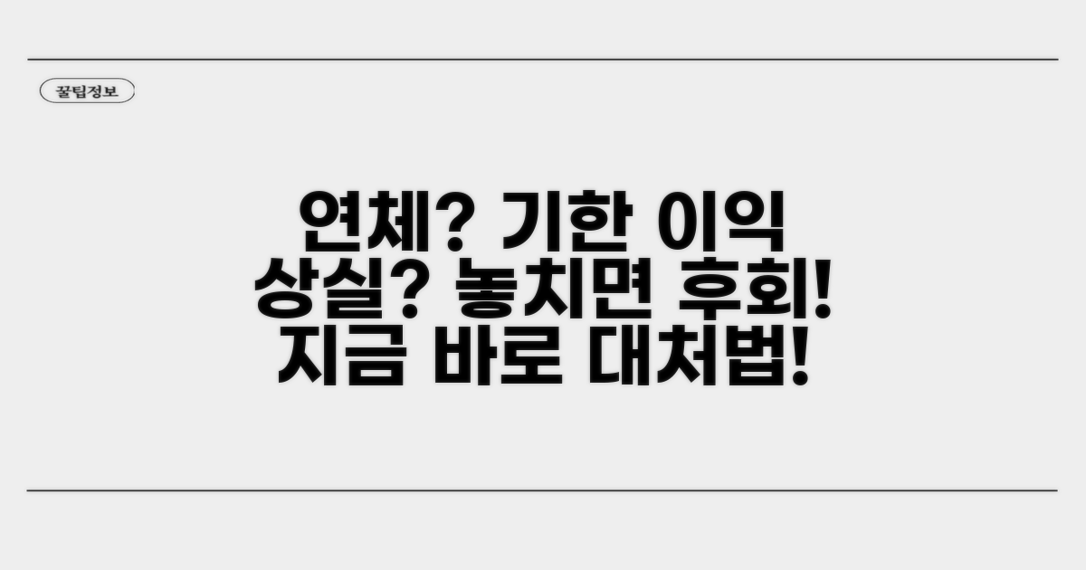 연체, 기한이익 상실 후 대처법