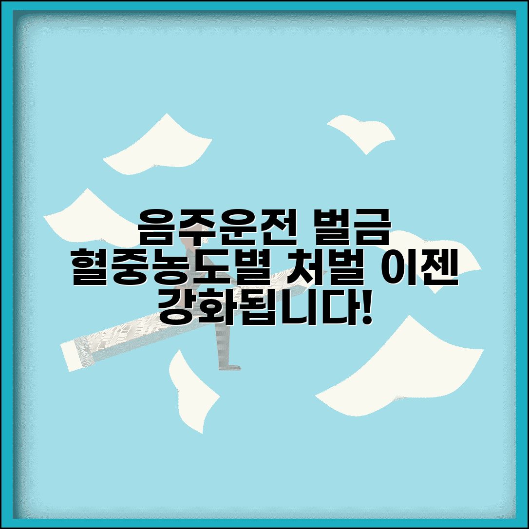 음주운전벌금 기준 혈중농도별 처벌 강화 총정리