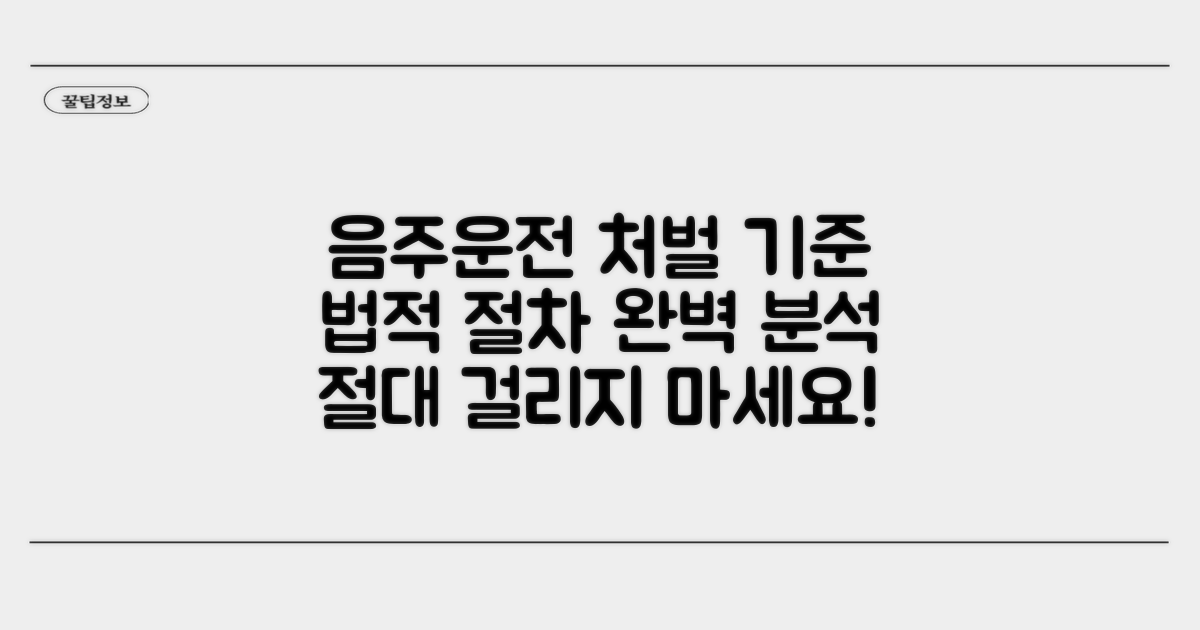음주운전 처벌 기준과 법적 절차