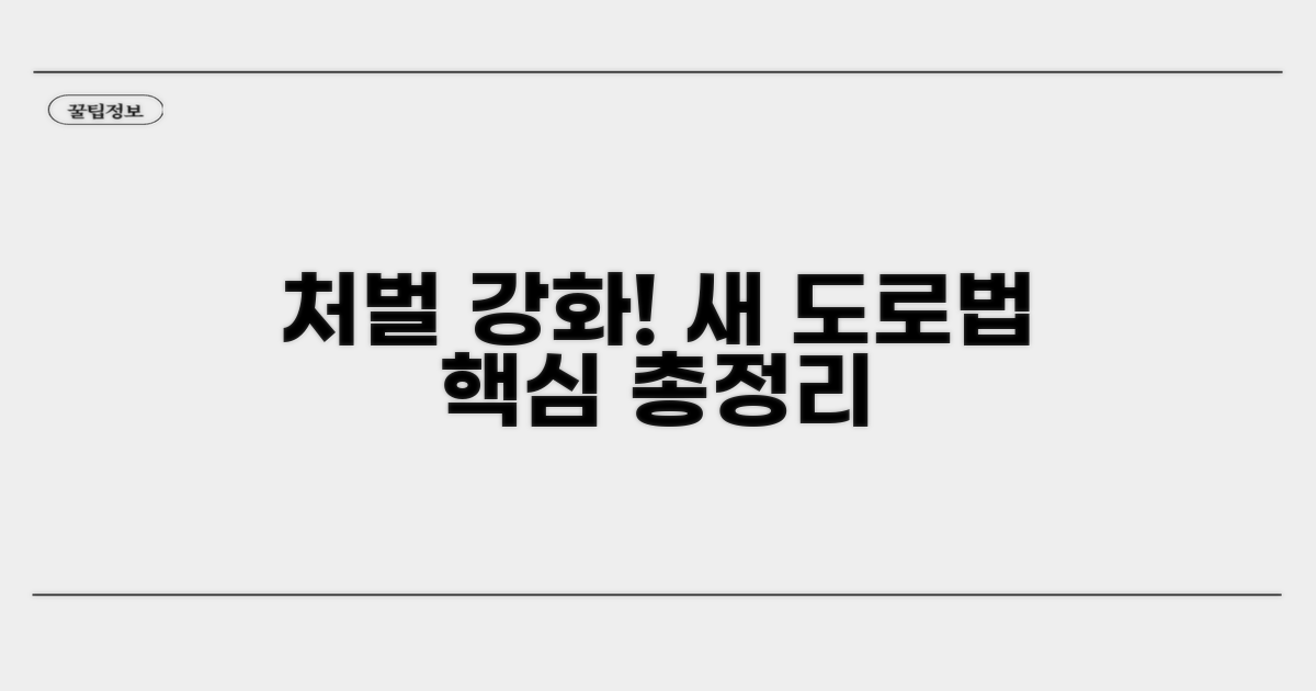 처벌 강화된 도로교통법 상세 분석