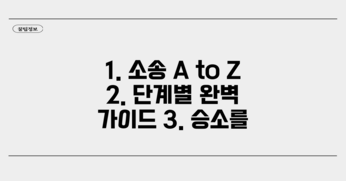 소송 절차, 단계별 완벽 가이드