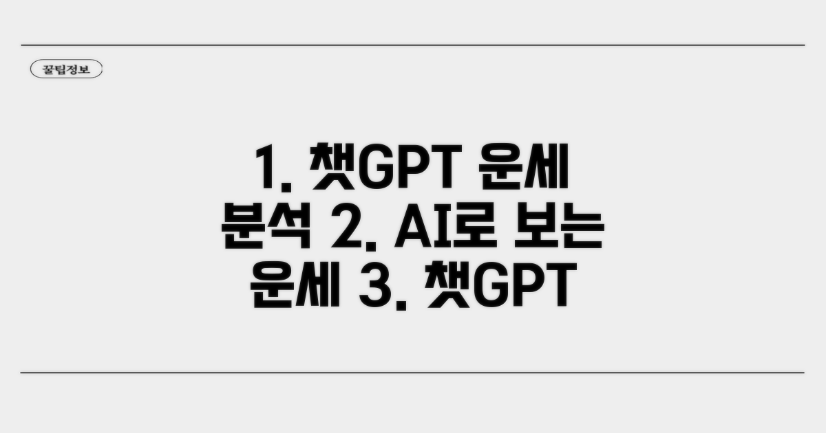챗지피티 답변 활용하여 운세 분석하기