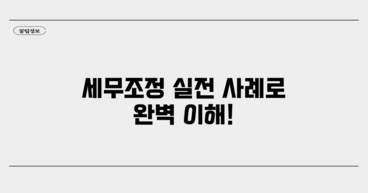 실전 사례로 알아보는 세무조정