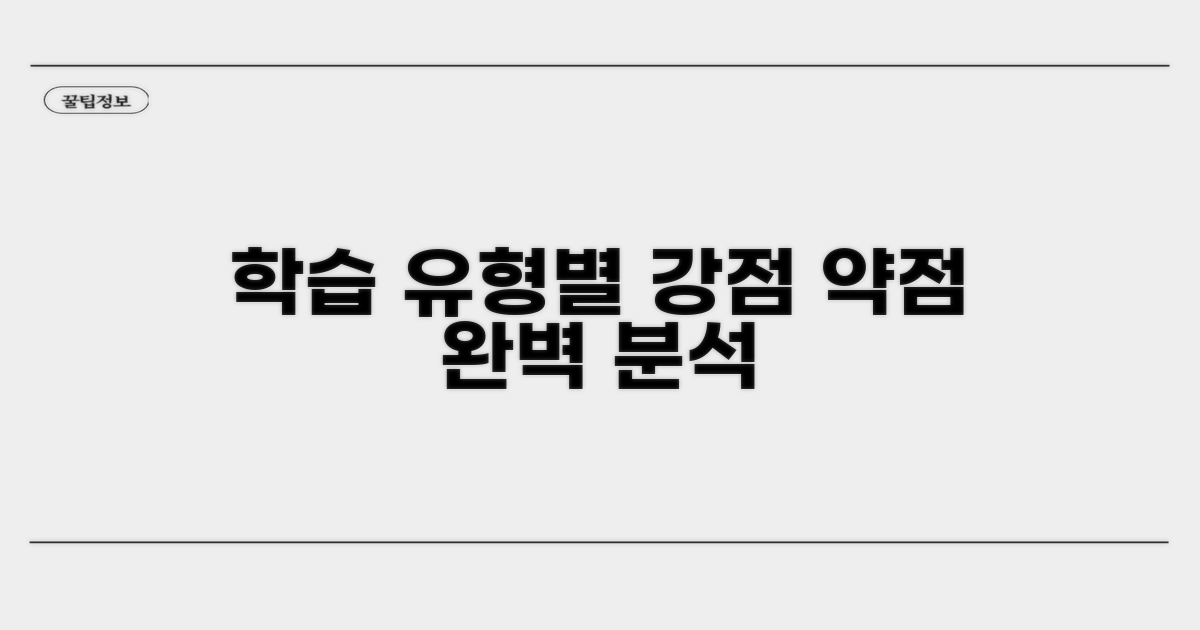 학습 방식별 장단점 완벽 분석