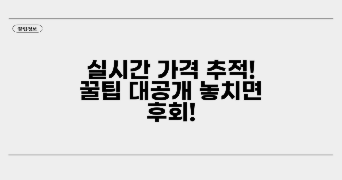 실시간 가격 추적 방법 공개