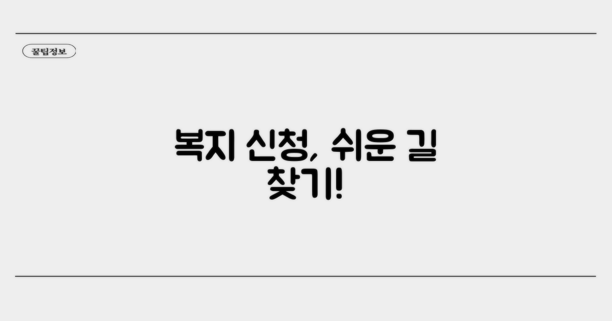 나에게 맞는 복지 신청 방법