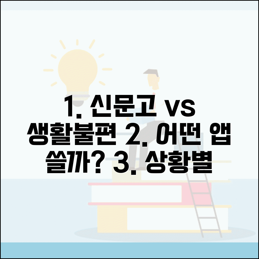 국민신문고 vs 생활불편신고 앱 비교와 상황별 신고 채널
