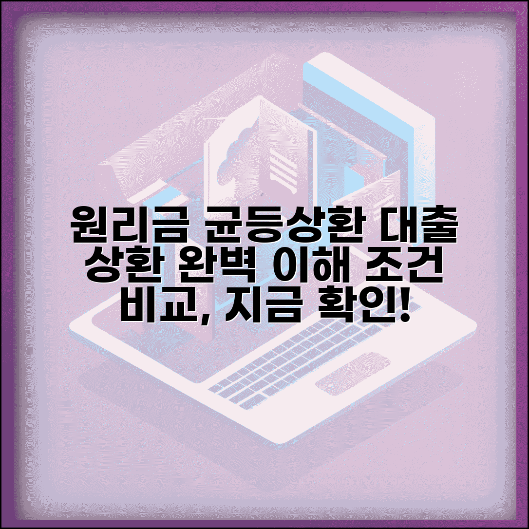 원리금 균등상환이란 무엇인가 | 대출 상환 방식 완벽 이해 가이드, 조건 비교