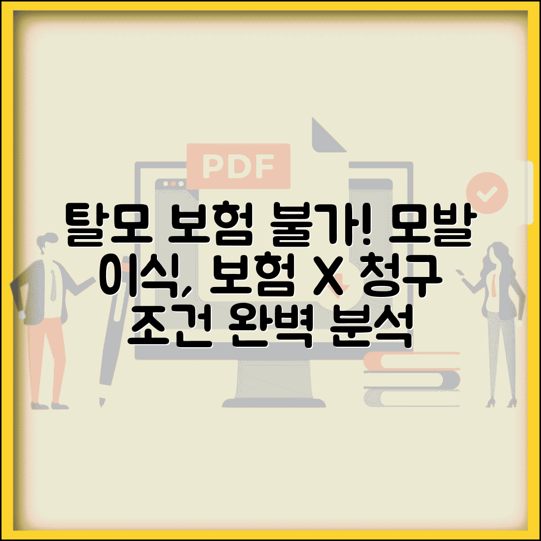 탈모 치료 모발 이식 보험 청구 불가 | 탈모약, 모발 이식 수술 보험 제외 조건 및 방법