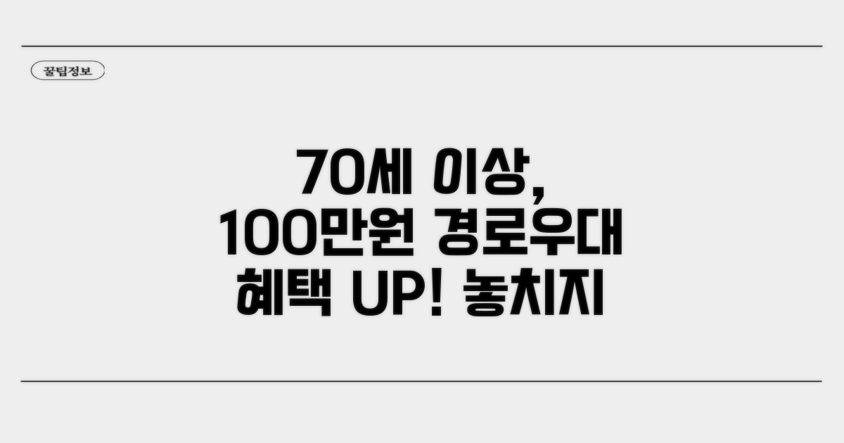 만 70세 경로우대 공제 100만원
