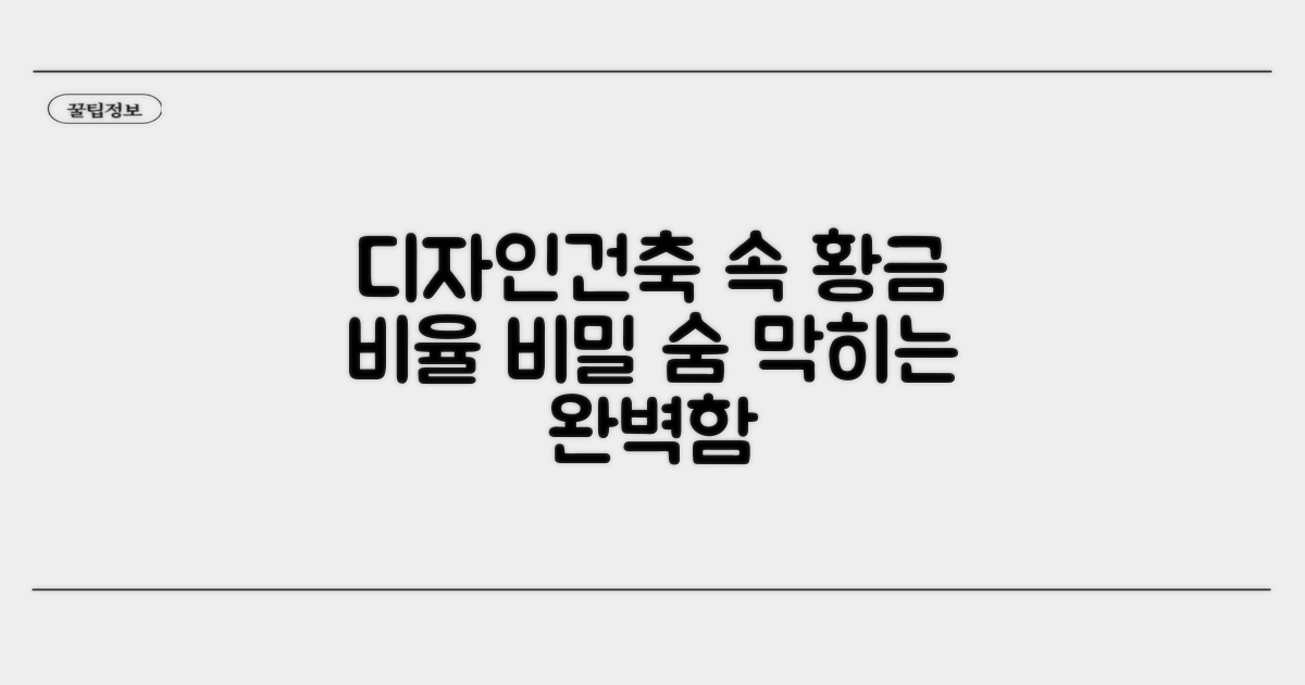 디자인, 건축 속 황금비율 사례