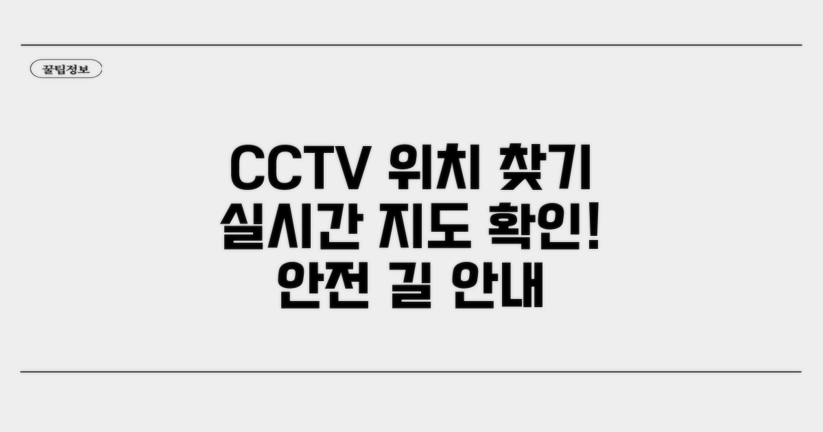 주요 도로 CCTV 위치 확인하기