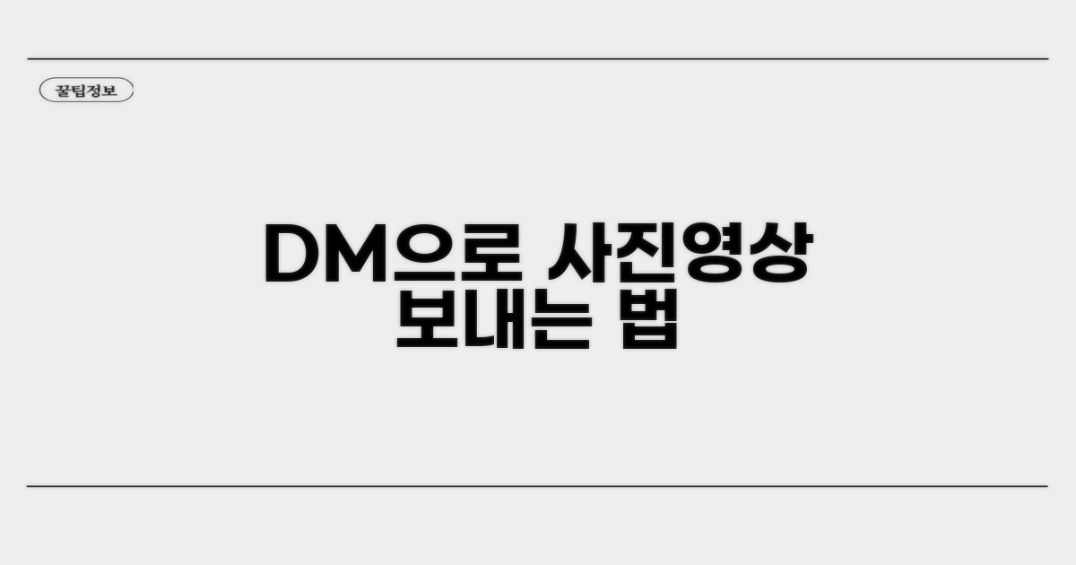 DM으로 사진, 영상 보내기