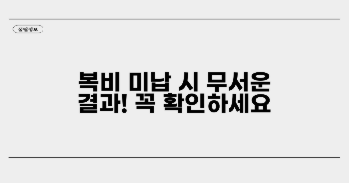 복비 미납 시 발생 문제점