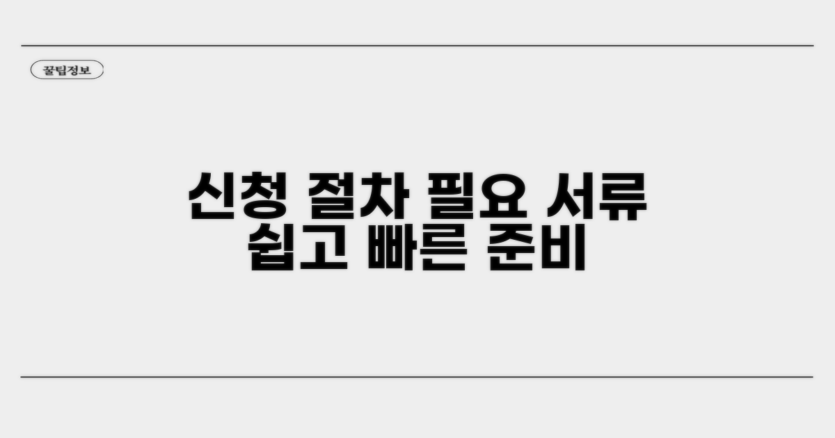 신청 절차 및 필요 서류