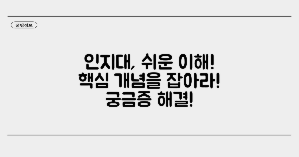 인지대란 무엇인가? 핵심 개념 이해