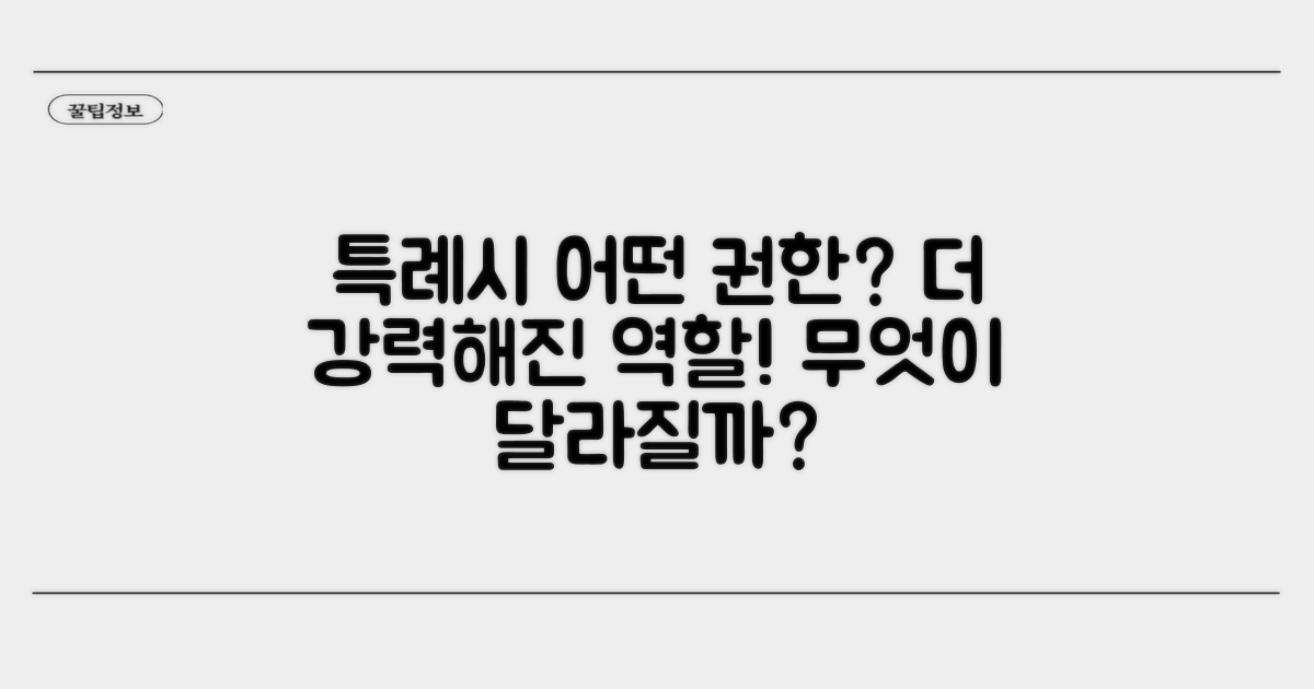 특례시 권한과 역할은?