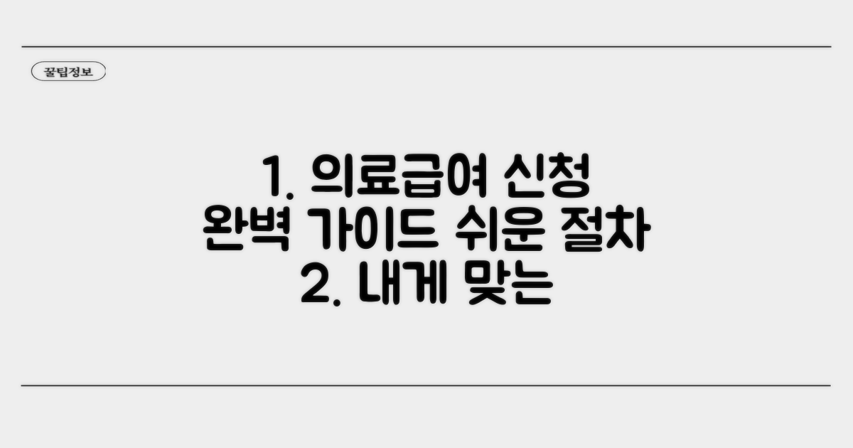 의료급여 신청 절차 완벽 가이드