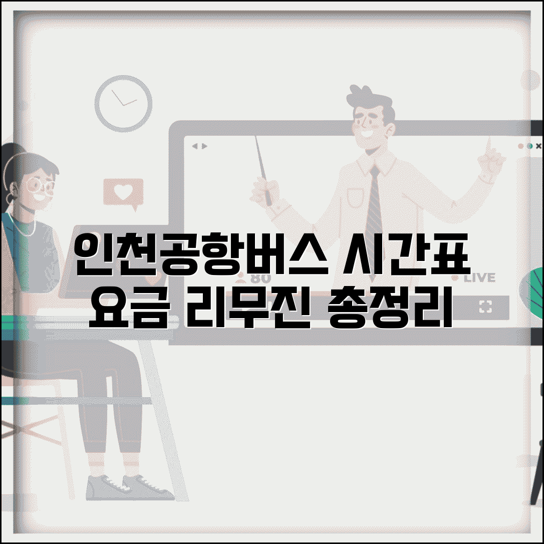 인천공항버스 시간표 리무진 운행 | 인천공항 공항버스 시간과 요금