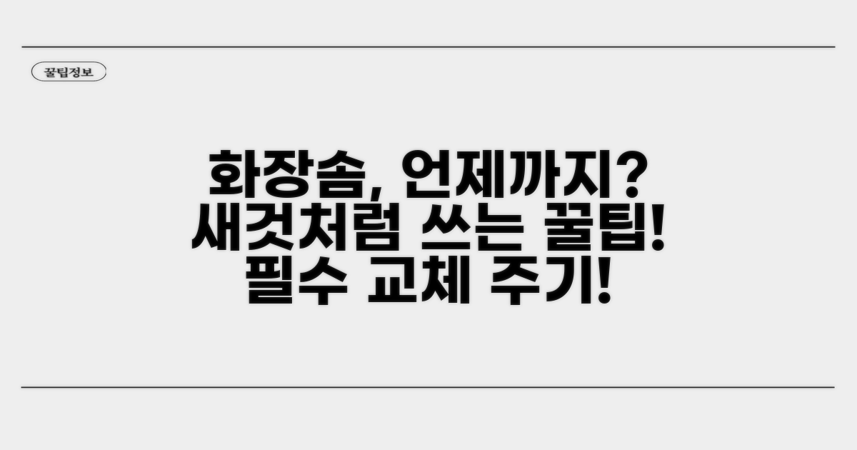 화장솜, 언제 바꿔야 할까?