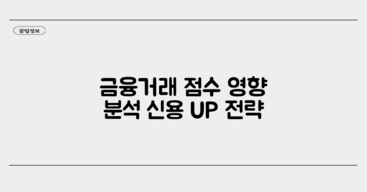 금융 거래, 점수 영향력 분석