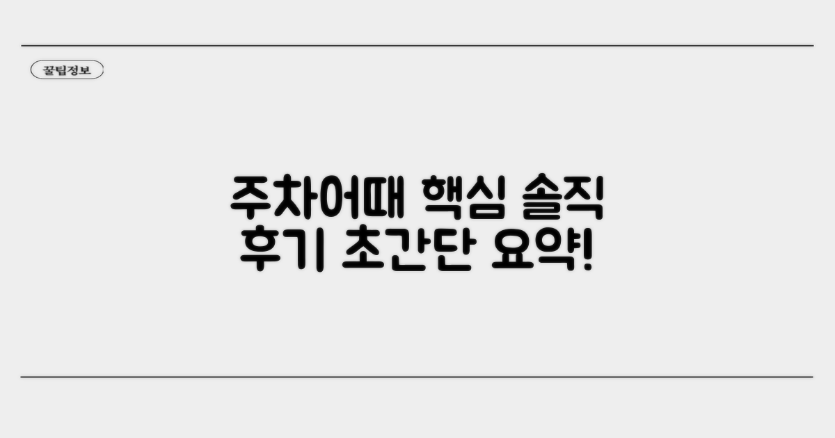 주차어때 이용 후기 핵심 요약