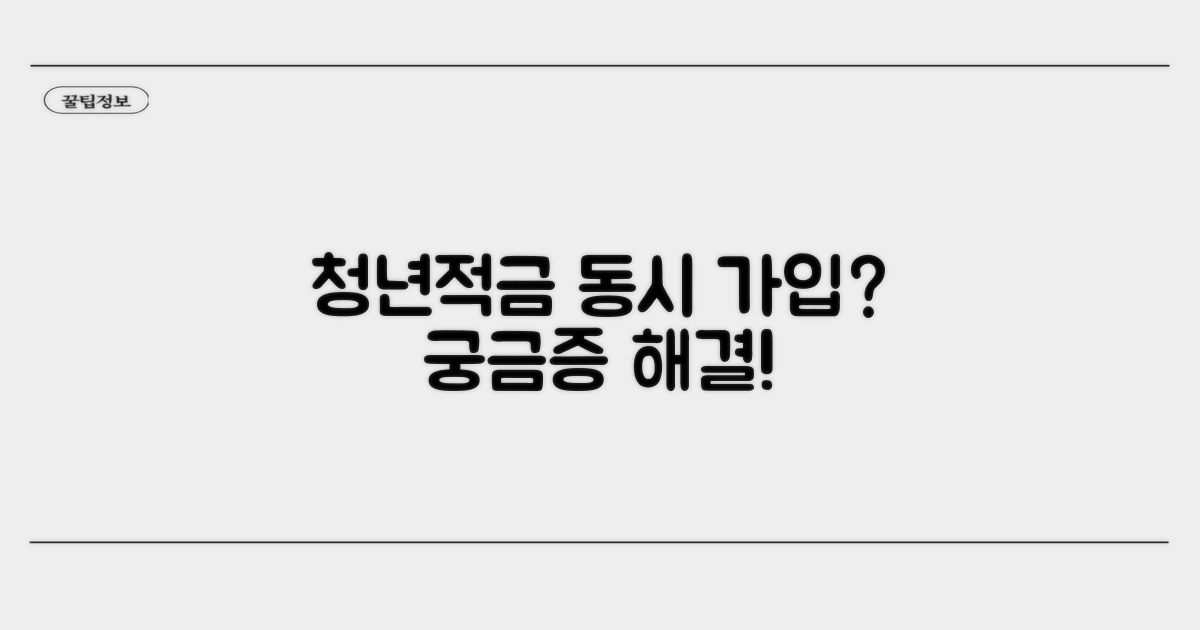 청년희망적금과 동시 가입은?