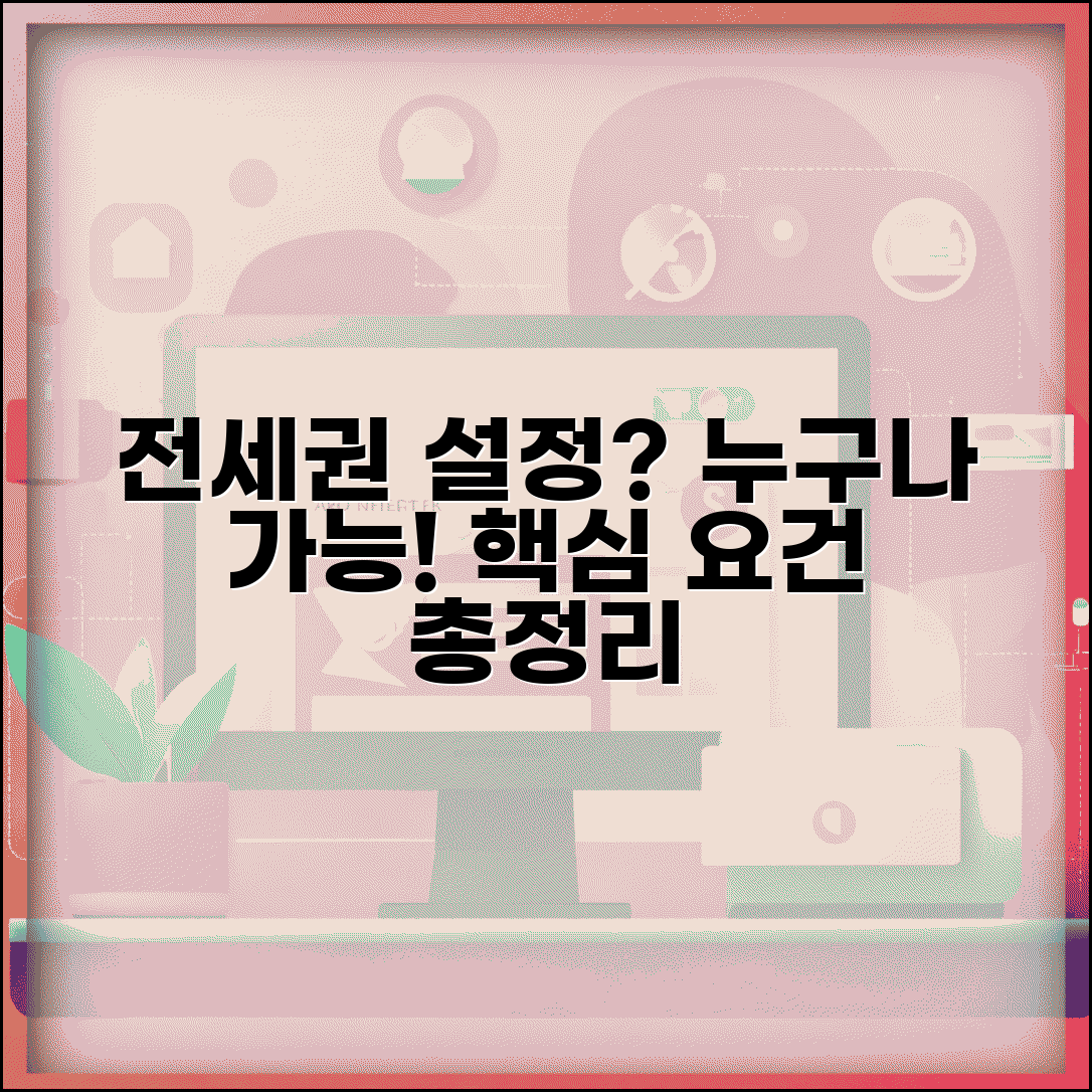 전세권설정권자 자격 및 권한 | 전세권 설정권자 요건