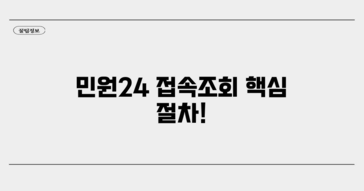 민원24 접속과 조회 절차