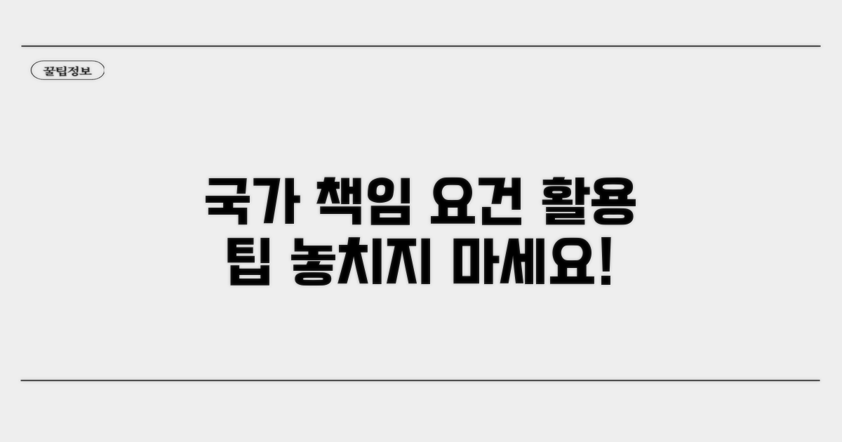 국가 책임 요건 및 활용 팁