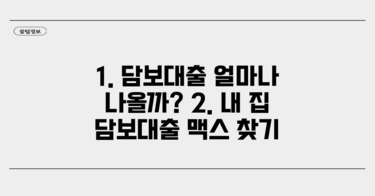 담보대출 가능 금액, 이렇게 계산하세요