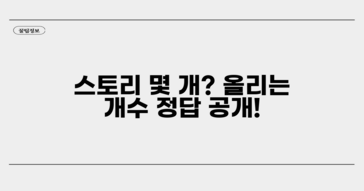 스토리 몇 개까지 올릴까?