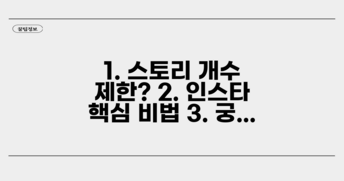 인스타 스토리 개수 제한 핵심은?