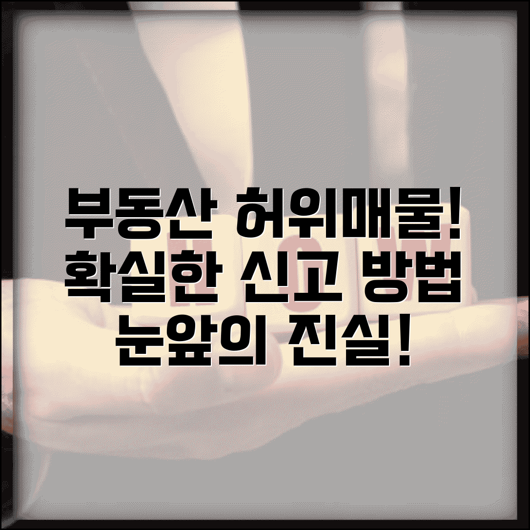 부동산 허위 매물 | 공인중개사 허위 매물 광고 신고 방법