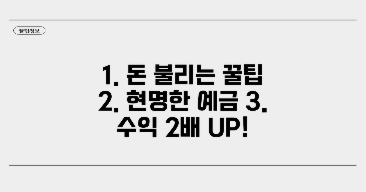 현명한 예금 활용 전략 공개