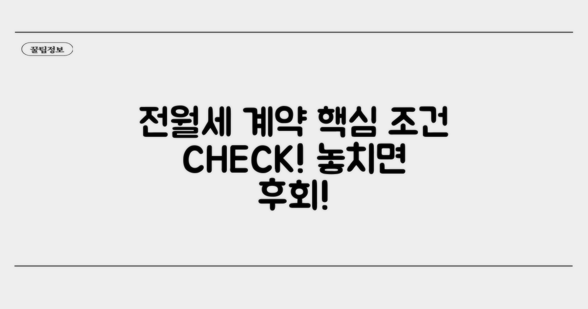 전월세 계약 절차와 핵심 조건