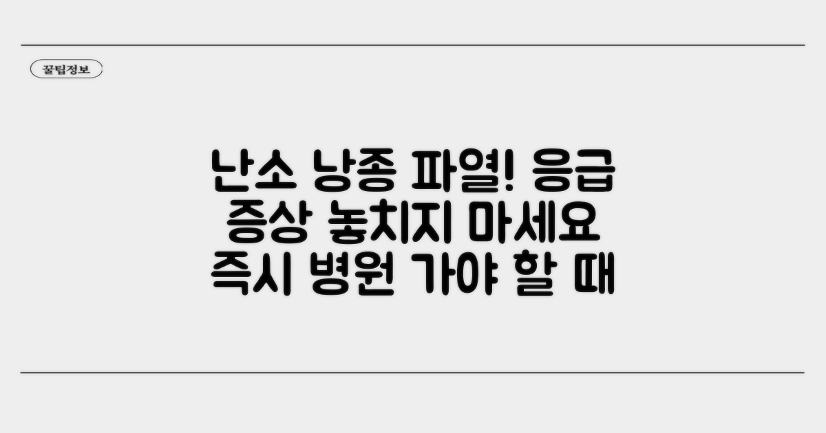 난소 낭종 파열 증상 알아보기